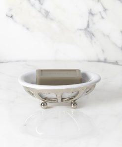 Classic Soap Dish with White Porcelain