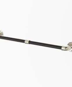 Moderna Towel Rail Black Porcelain Large