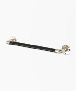 Moderna Towel Rail Black Porcelain Medium
