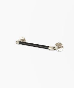 Moderna Towel Rail Black Porcelain Small
